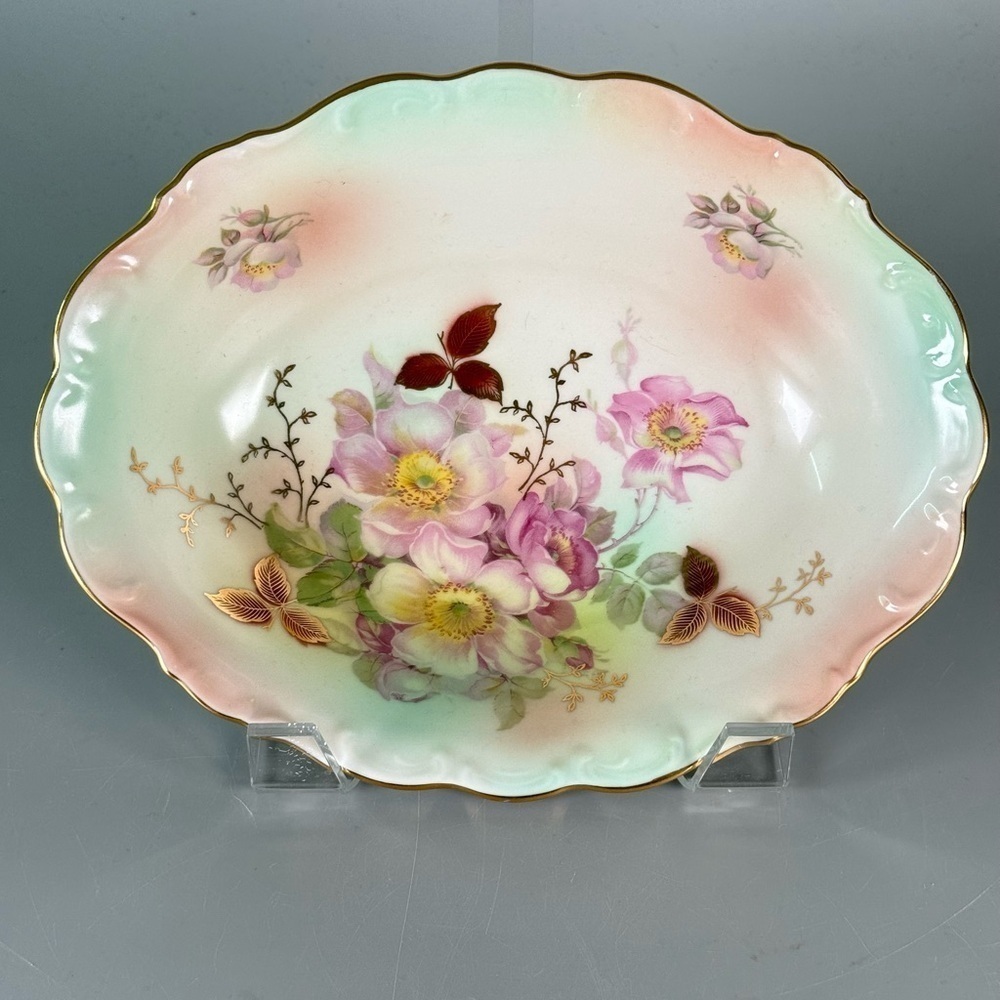 Vintage Schumann Arzberg Germany
Wild Rose Gilded Porcelain Serving Bowl